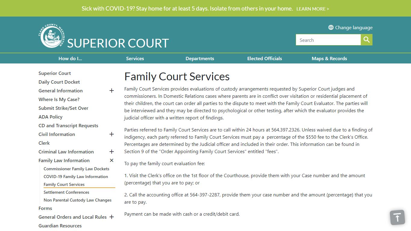 Family Court Services | Clark County